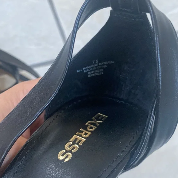 NWT! EXPRESS Ankle Tie Heeled Sandals - Picture 8 of 11
